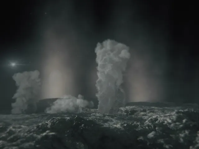 Geysers on an icy moon